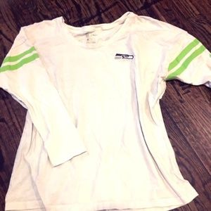 White long sleeve Seahawks shirt